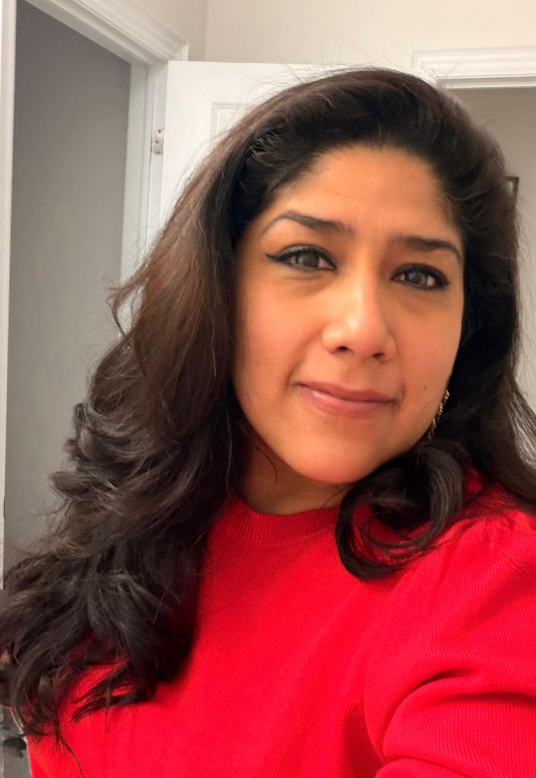 Viridiana Herrada in her studio